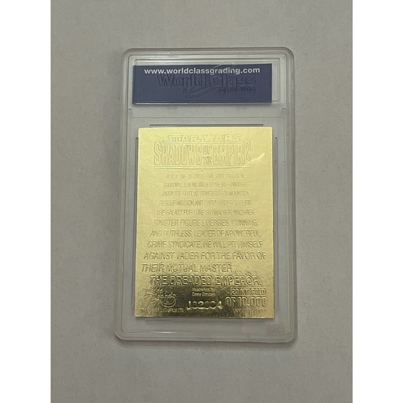 1996 Score Board 23 kt Gold Star Wars Shadows of the Empire Card - Picture 2 of 2